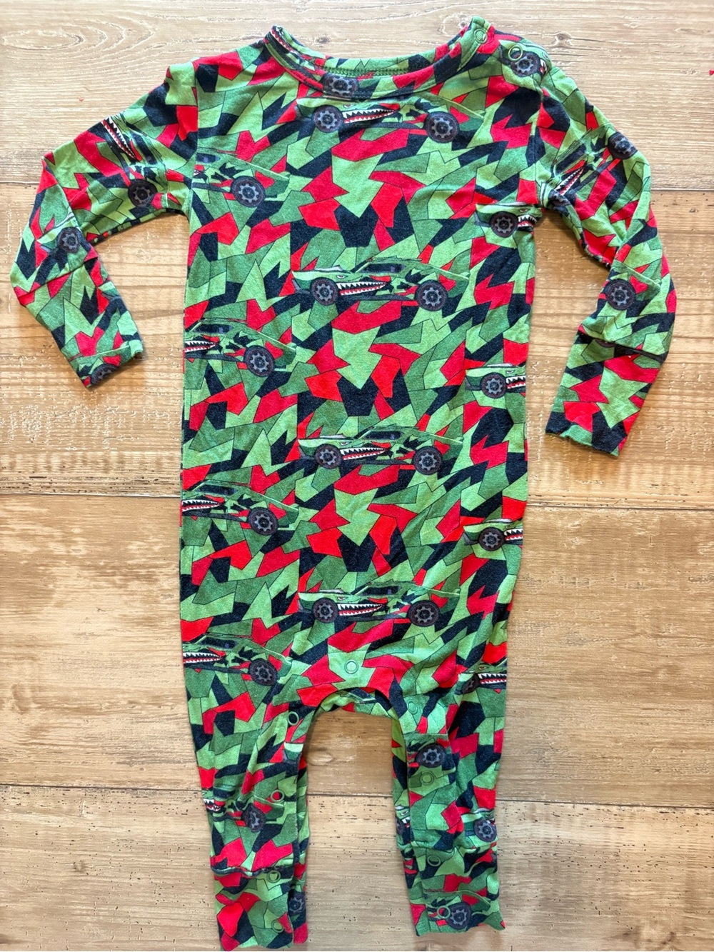 Posh Peanut Hot Wheels Bamboo Romper 9-12 months
